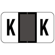 Jeter Alpha Labels 0200 Series Letter K Gray (JAAM-K)