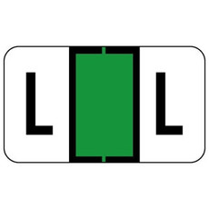 Jeter Alpha Labels 0200 Series Letter L Green (JAAM-L)