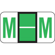 Jeter Alpha Labels Letter M Light Green JRAM-M