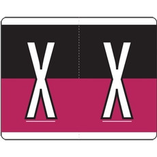 Kardex Alpha Label Letter X (500/Roll)