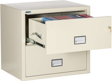 Phoenix Lateral Fireproof File Cabinets, 2-Drawer, 31" Wide (Legal)