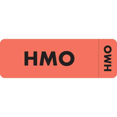 Insurance Labels, HMO, 3 x 1, Fl. Red, 250/Roll (MAP6450)