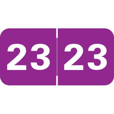 Medical Arts Press Year Labels, 2023, Purple, 3/4 x 1 1/2, 500/RL (MJYM-23)