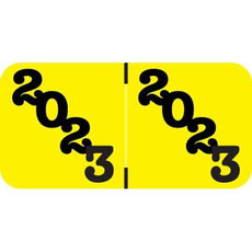 POS Year Labels, 2023, Yellow, 3/4 H x 1 1/2 W (POYM-23)