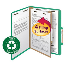 Smead 100% Recycled Pressboard Colored Classification Folders (13749)