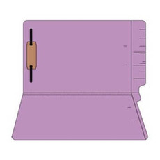 Colored Folders, End Tab, Legal Size, 3/4" Exp, Fastener Pos 1, 14pt Lavender, 50/Box
