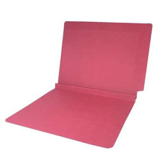 Colored End Tab Folders, 1-1/2 Expansion, Letter Size, Red, 50/Bx