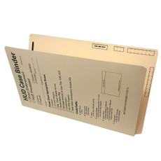 HUD Case Binder Folders, Letter Size, End Tab, Pre-Printed, 15pt Manila, 50/Box (S-09246)