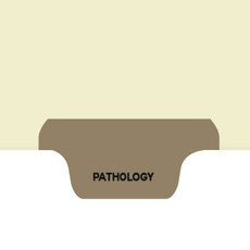 Chart Divider, Bottom Tab, Position 4, Brown, Pathology, Pack/100