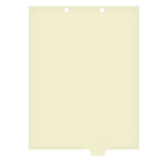 Chart Divider, Bottom Tab, Position 4, Clear, Blank, Pack/100