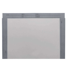 Colored Border File Jackets, 11 3/4 x 8 3/4, Open Top, 28# Stock, Gray, 100/Box (S-09656-GRY)