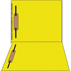 Kardex Comparable Sem-Scan Alpha, Yellow, Two fasteners ,11pt, Letter Size, 2 Fasteners, 50/Box