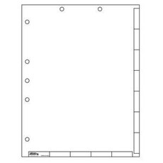 Tabs-U-Create Index Divider Sheets, 8-1/2 x 11, White, 50/Pk (40200)