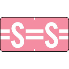 Tab Products Alphabetic Labels Letter S Pink TBAV-S