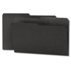 Smead Colored Folders with Reversible Tab (15364) Black