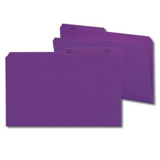 Smead Colored Folders with Reversible Tab (15378) Purple