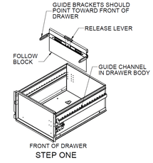 Set of 2 Follower Blocker for Letter-Size File Cabinets