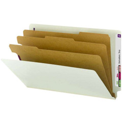 Smead End Tab Pressboard Classification Folder with SafeSHIELD 10/Bx (29820)