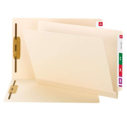 Smead End Tab File Folders, Legal Size, 11pt, 2-Ply, Two Fasteners [F13], Manila, TUFF Reinforcement, 50/Box