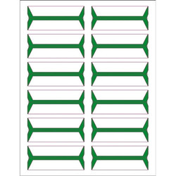 Acme Abgor Compatible Wrap-Around File Folder Labels, Green