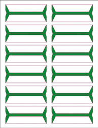 Acme Abgor Compatible Wrap-Around File Folder Labels, Green