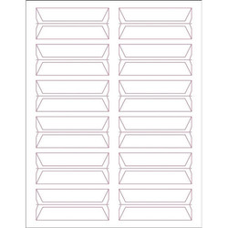 Acme Abgor Compatible Wrap-Around File Folder Labels, White