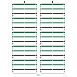 Printable File Folder Labels, 1/3-Cut Tab Size (2/3" H x 3 7/16" W), Green, 750 Labels (25 Sheets)