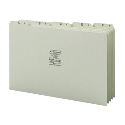 Smead Pressboard Guides, Plain 1/5-Cut Tab (A-Z), Legal (52376)