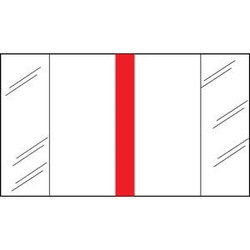 Write-On Index Tabs, Erasable, Red, 2 x 1/2, 120/Bx