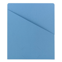 Smead Slash Jackets, Letter Size, Blue, 25/Pack