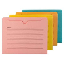 Smead Notes File Jacket, Letter Size, Assorted Colors, 12/Pack (75616)