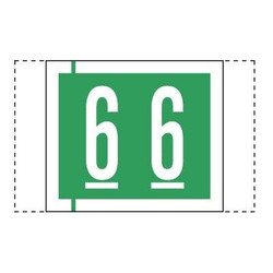 Col R Tab 11000 Label Number 6 100/Pack