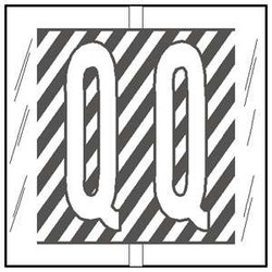 Col R Tab 12117 Label Letter Q 100/Pack