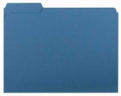 Smead Interior File Folder, 1/3-Cut Tab, Letter Size, Sky Blue, (10287)