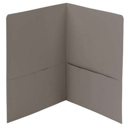 Smead Two-Pocket Heavyweight Folder, Letter Size, Gray (87856)