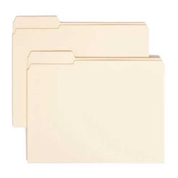 Smead File Folders, Reinforced 1/3-Cut Tab Left Position, Letter (10335)