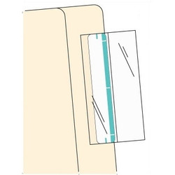 Mylar Folder & Label Protector 4" x 2", 100/Pack