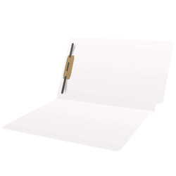 Colored Folders, End Tab, Legal Size, 3/4" Expansion, Fastener Positions 1, 11pt White, 50/Box