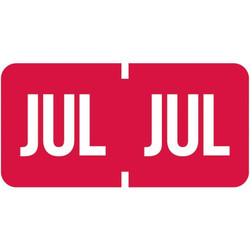 Tab Products Month Labels July Red A1279-JUL