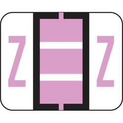 Tab Alphabetic Label Letter Z Vinyl 500/Roll