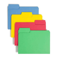 Smead SuperTab Heavyweight Folders, 1/3 Tab, Assorted, 50/Box (10410)