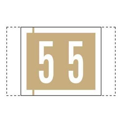 Col R Tab 11000 Label Number 5 500/Roll