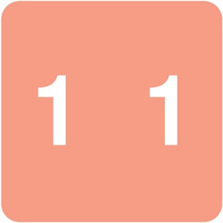 Acme ACNM Label Number 1 (500/Roll)