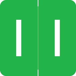 Barkley Alpha Labels Letter I Green ADPK-I