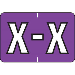 Barkley Alpha Labels Letter X Purple BRAM-X