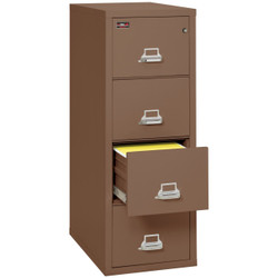 FireKing 2-Hour 4-Drawer Vertical File Cabinet – Tan, Legal Size