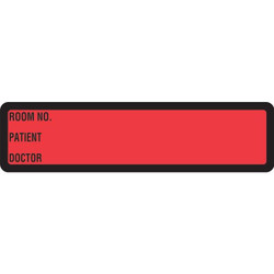 Arden Spine ID Labels - Red, Printed