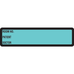 Arden Spine ID Labels - Turquoise, Printed