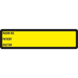 Arden Spine ID Labels - Yellow, Printed