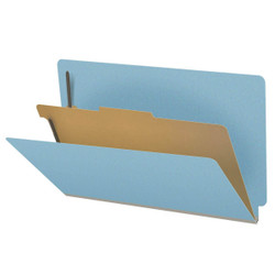 Blue Legal Size End Tab Pressboard Classification Folder (DV-S52-14-3BLU)
